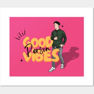 Good Vibes Person Man Ver. Posters and Art